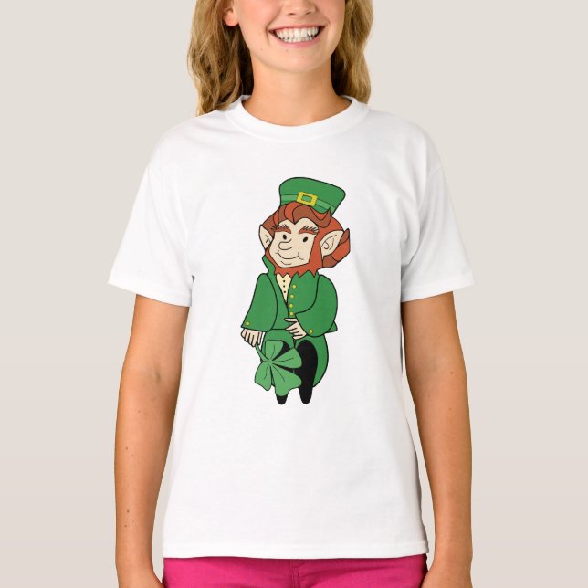 Le T-shirt de l'enfant Cute Leprechaun (Devant)