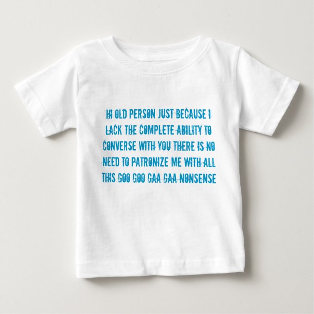 le T-shirt de l'enfant de bébé de la parole de (Devant)