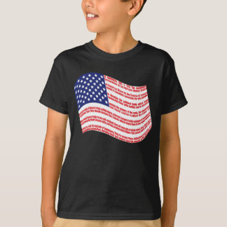 Le T-shirt de l'enfant de drapeau de déclaration