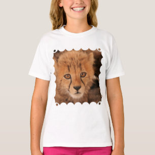 Le T-shirt de l'enfant de guépard de bébé