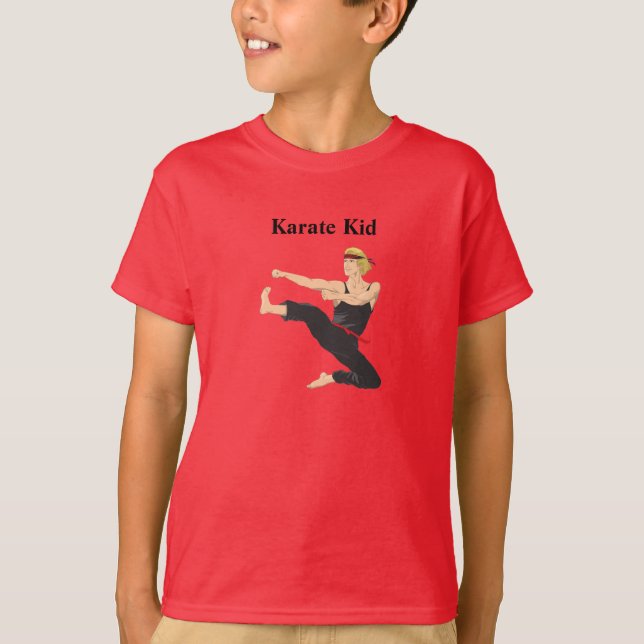 Le T-shirt de l'enfant de Karate Kid (Devant)