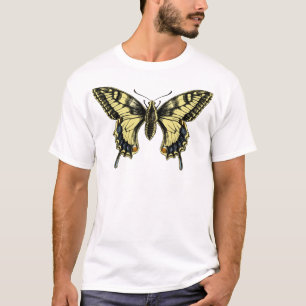 Le T-shirt de l'enfant de papillon de machaon