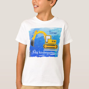 Le T-shirt de l'enfant de pelle rétro