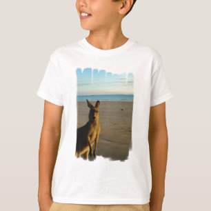 Le T-shirt de l'enfant de photo de kangourou