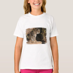 Le T-shirt de l'enfant de photos de chat sauvage