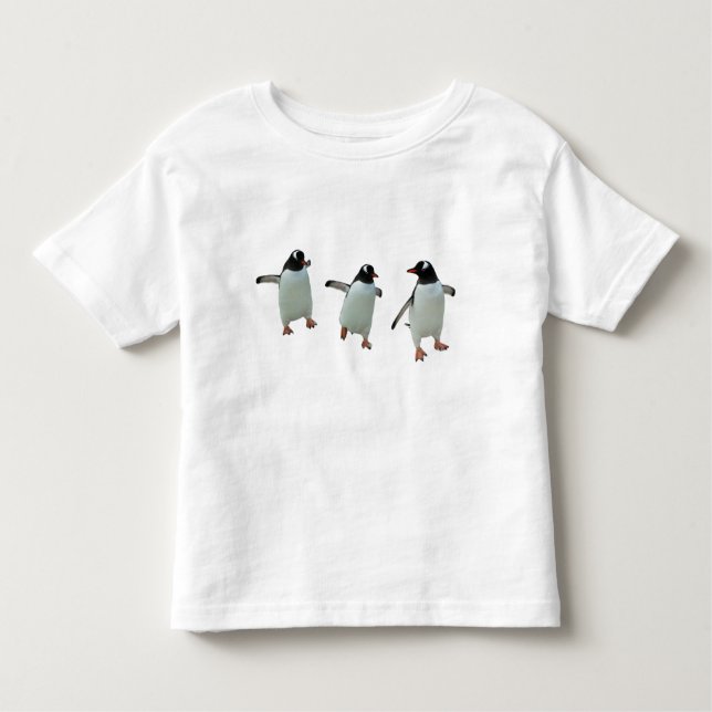 Le T-shirt de l'enfant de pingouin de danse (Devant)