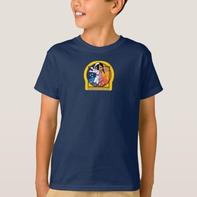 Le T-shirt de l'enfant du logo spatial (Devant)