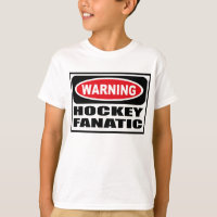 Le T-shirt de l'enfant FANATIQUE d'HOCKEY