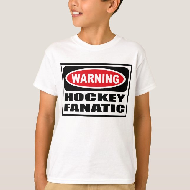 Le T-shirt de l'enfant FANATIQUE d'HOCKEY (Devant)