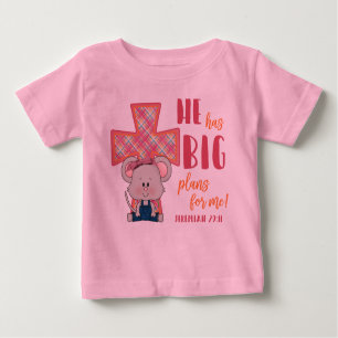 Le T-shirt de l'enfant, il a de grands plans pour