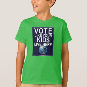 Le T-shirt de l'enfant - le vote comme vos enfants