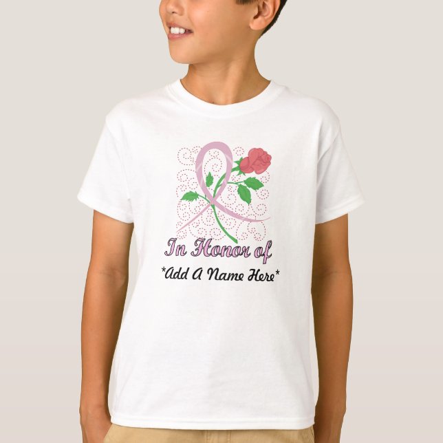 Le T-shirt de l'enfant personnalisable de cancer (Devant)
