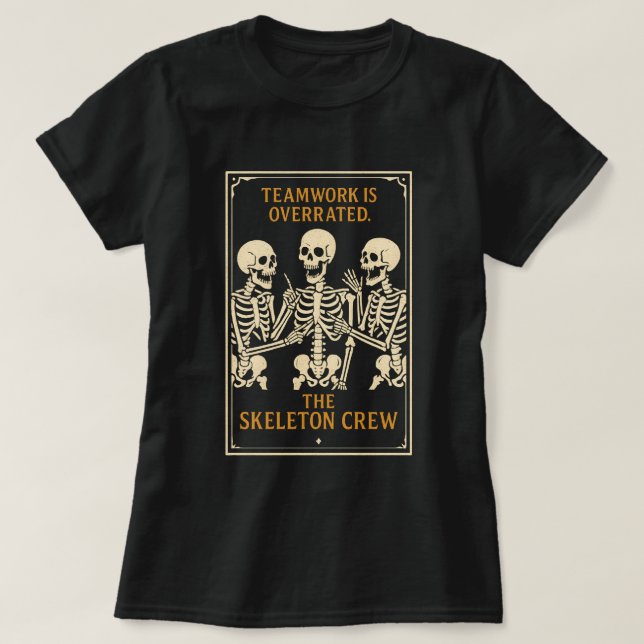 Le T-Shirt de l'Équipe de Squelettes | Lieu de Tra (Design devant)