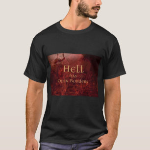 Le T-shirt de l'homme à thème de l'enfer aux fro