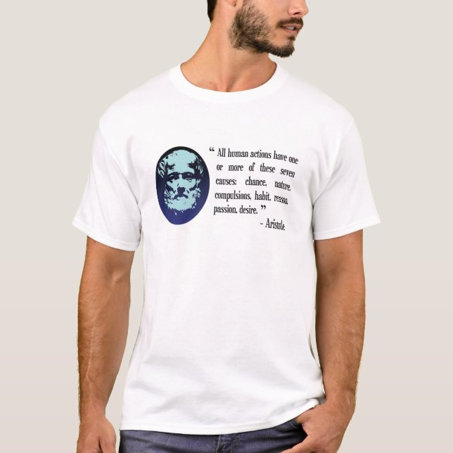 Le T-shirt de l'homme philosophique de citations (Devant)