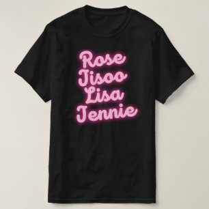 Le T-shirt de l'Rose Jisoo Lisa Jennie Mem