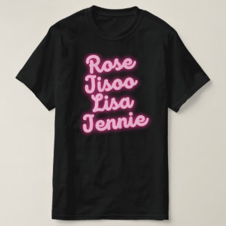 Le T-shirt de l'Rose Jisoo Lisa Jennie Mem