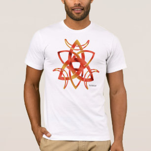 Le T-shirt de lune des hommes triples de noeud