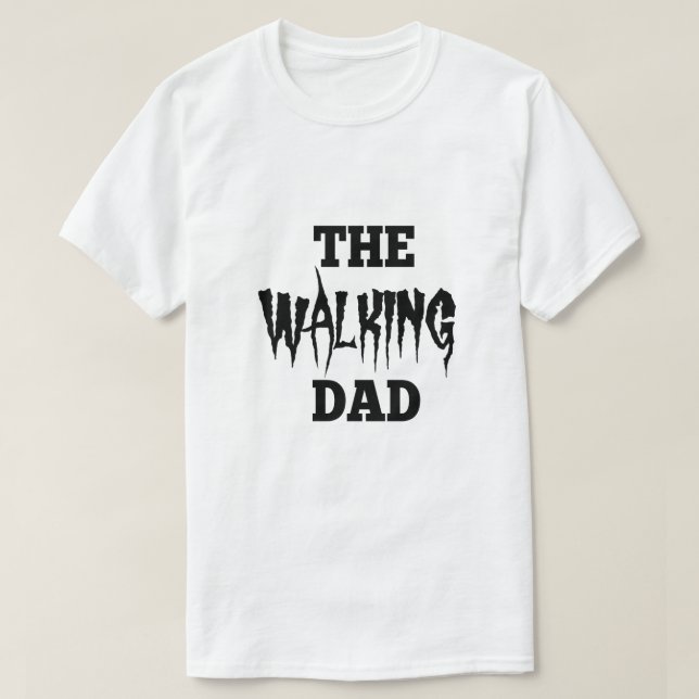 Le T-shirt de marche de Halloween de papa (Design devant)