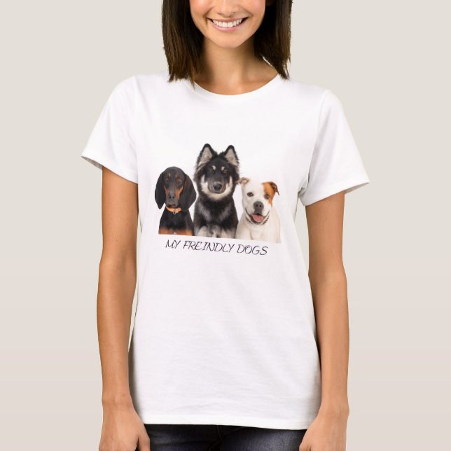 Le t-shirt de mes chiens (Devant)
