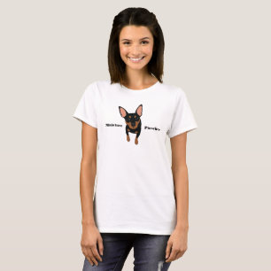 Le T-shirt de minute de Pin des femmes noires de