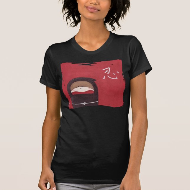 Le T-shirt de Ninja de singe de chaussette (Devant)