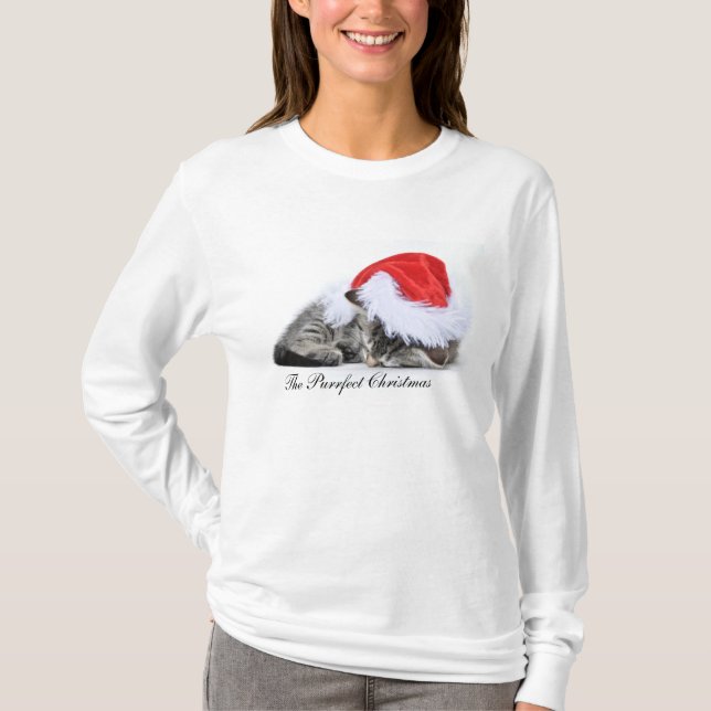 Le T-shirt de Noël de Purrfect (Devant)