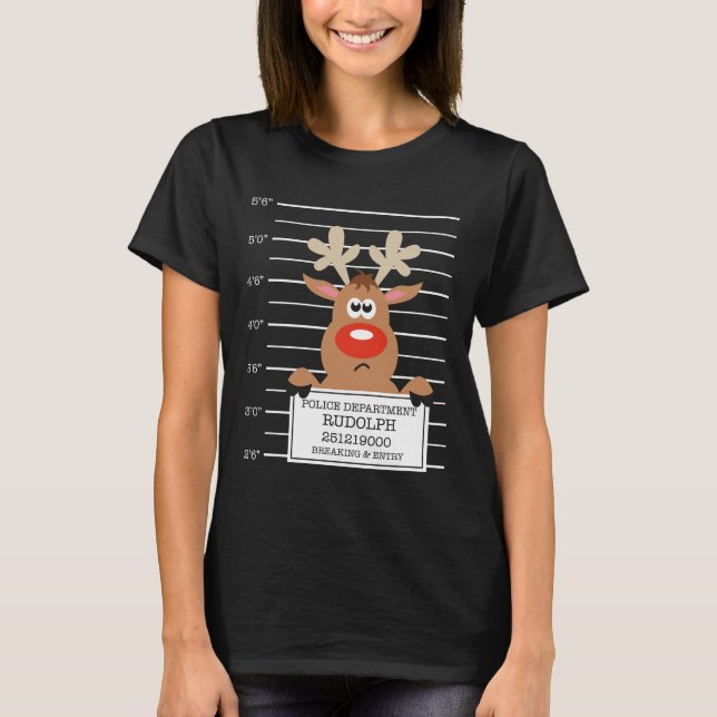 Le T-shirt de Noël de Rudolph Reindeer (Devant)