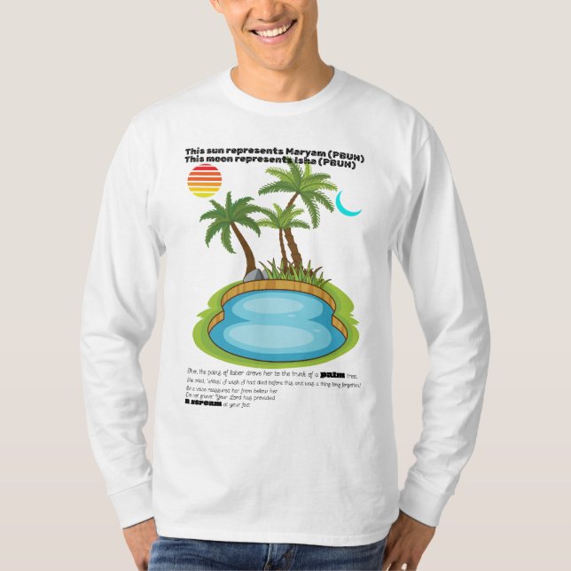"Le T-shirt de Noël : lieu de naissance de Jésus. (Devant)