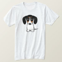 Le T-shirt de Piebald Dachshund Cute Chiot