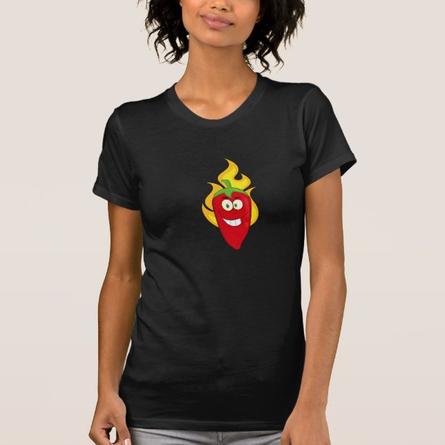 Le T-shirt de piment des femmes flamboyantes de (Devant)