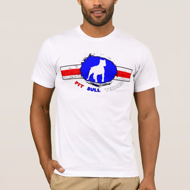 Le T-shirt de pitbull des hommes américains de (Devant)