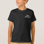Le T-shirt de Ringbearer de SÉCURITÉ d'ANNEAU<br><div class="desc">La chemise parfaite pour un petit homme très important votre grand jour !</div>
