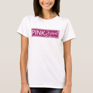 Le T-shirt de rue des femmes roses de legs