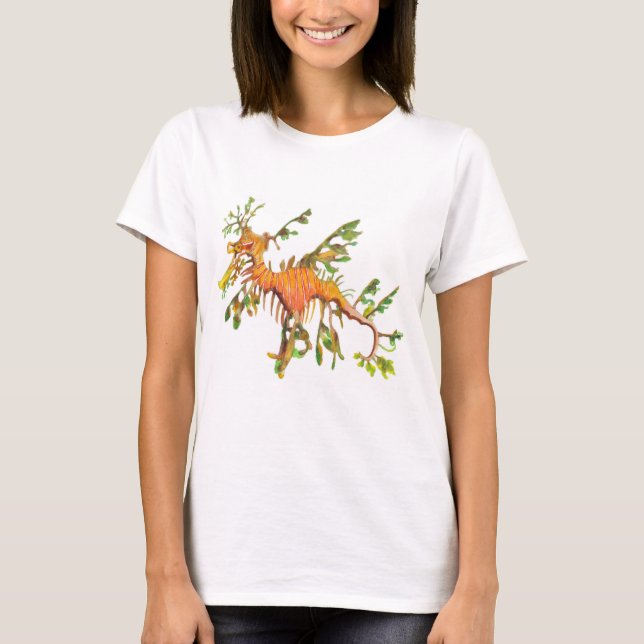 Le T-shirt de Seadragon des femmes feuillues (Devant)