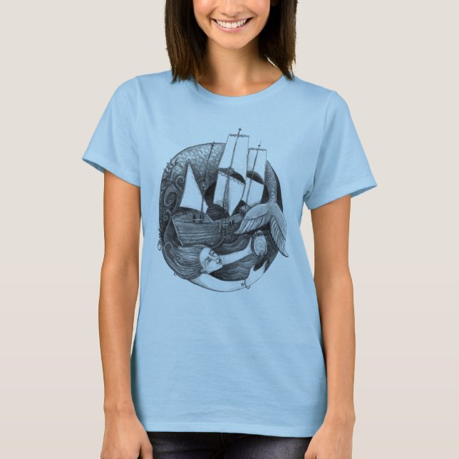Le T-shirt de sirène (Devant)