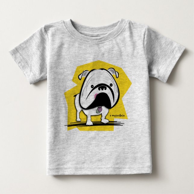 Le T-shirt d'enfant en bas âge de pois doux (Devant)