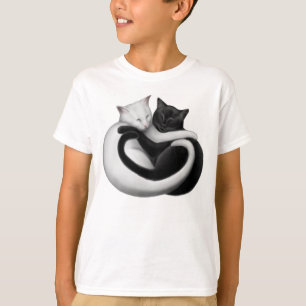 Le T-shirt d'enfants de chats d'amour