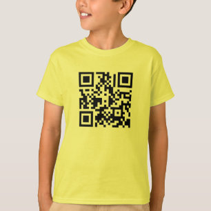 Le T-shirt d'enfants du cube en QR