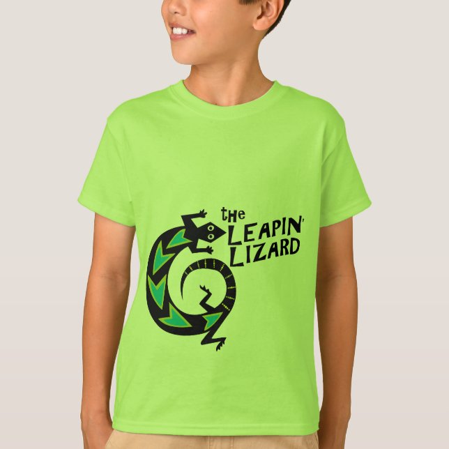 Le T-shirt d'enfants du lézard | de Leapin (Devant)