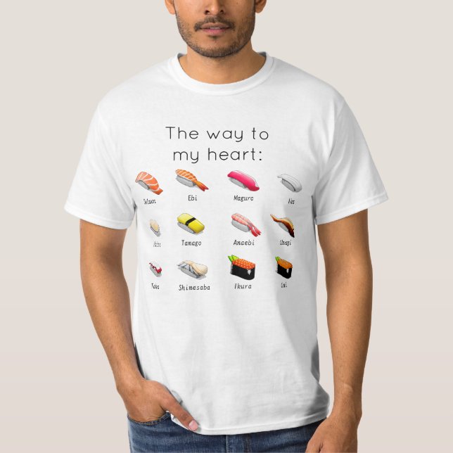 Le T-shirt des amateurs de sushi (Devant)