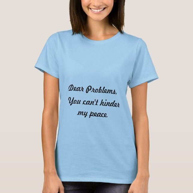 Le T-shirt des chères de problèmes femmes de (Devant)