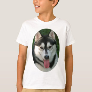 Le T-shirt des enfants de chien de traîneau