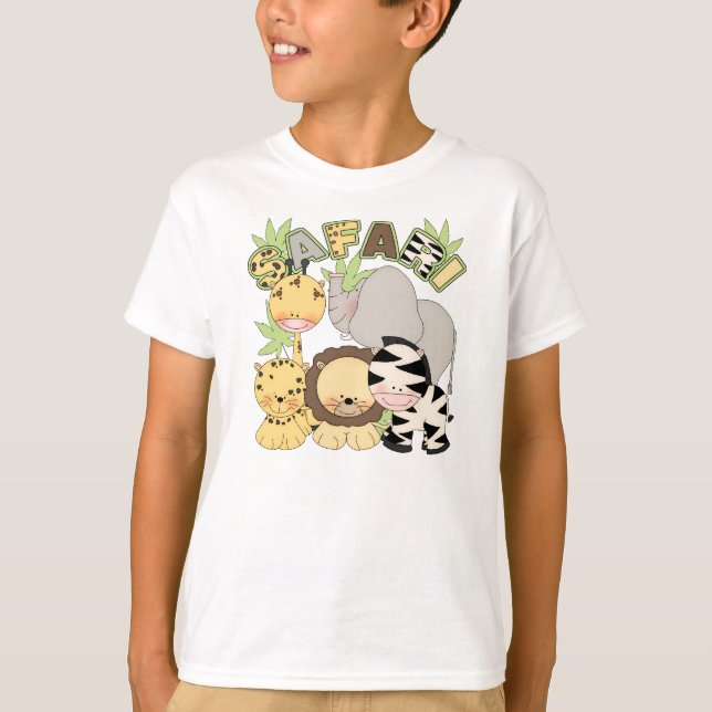 le T-shirt des enfants mignons avec des animaux de (Devant)