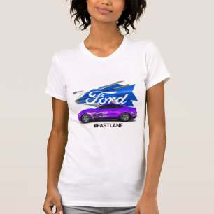 Le T-shirt des femmes d'adaptateur de mustang