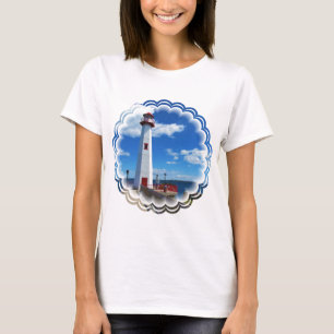 Le T-shirt des femmes d'art de phare