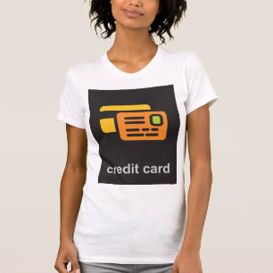 Le T-shirt des femmes de carte de crédit