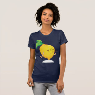 Le T-shirt des femmes de citron de bande dessinée