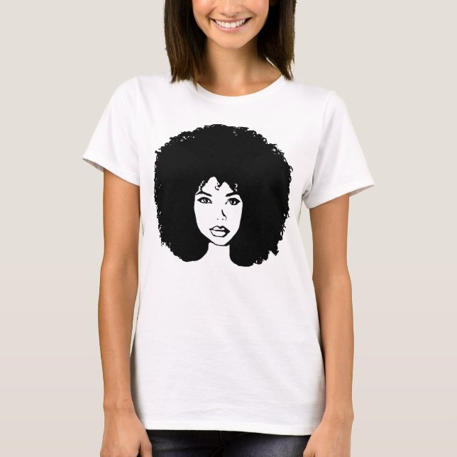 Le T-shirt des femmes de déesse d'Afro (Devant)