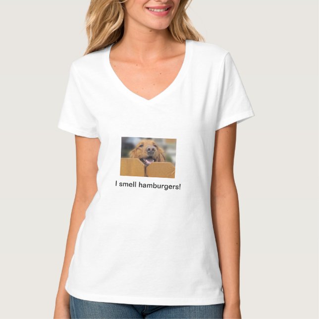 Le T-shirt des femmes de golden retriever, (Devant)